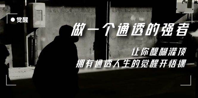 觉醒-做一个通透强者，让你醍醐灌顶，拥有通透人生，掌握强大的秘密-小白项目网