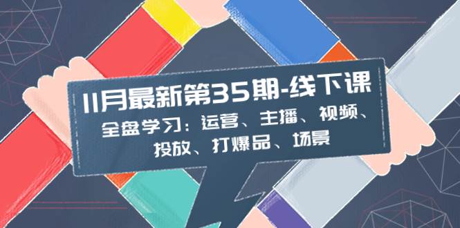 11月最新-35期-线下课：全盘学习：运营、主播、视频、投放、打爆品、场景-小白项目网