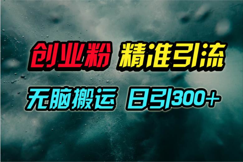 视频号纯搬运日引300+创业粉教程！-小白项目网